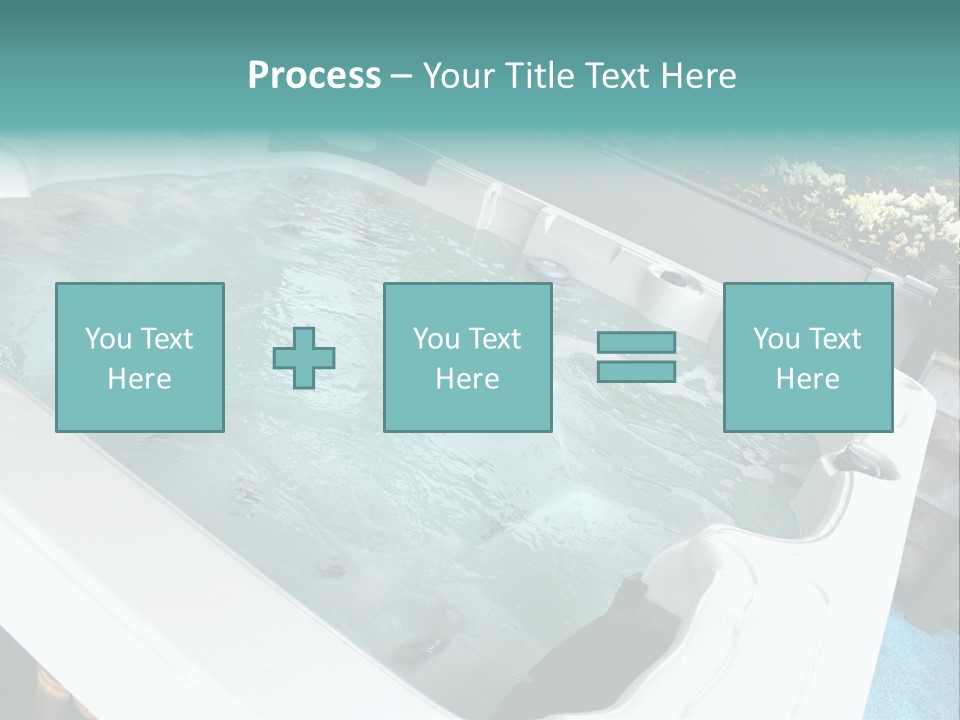 Tub Spa Outdoors PowerPoint Template