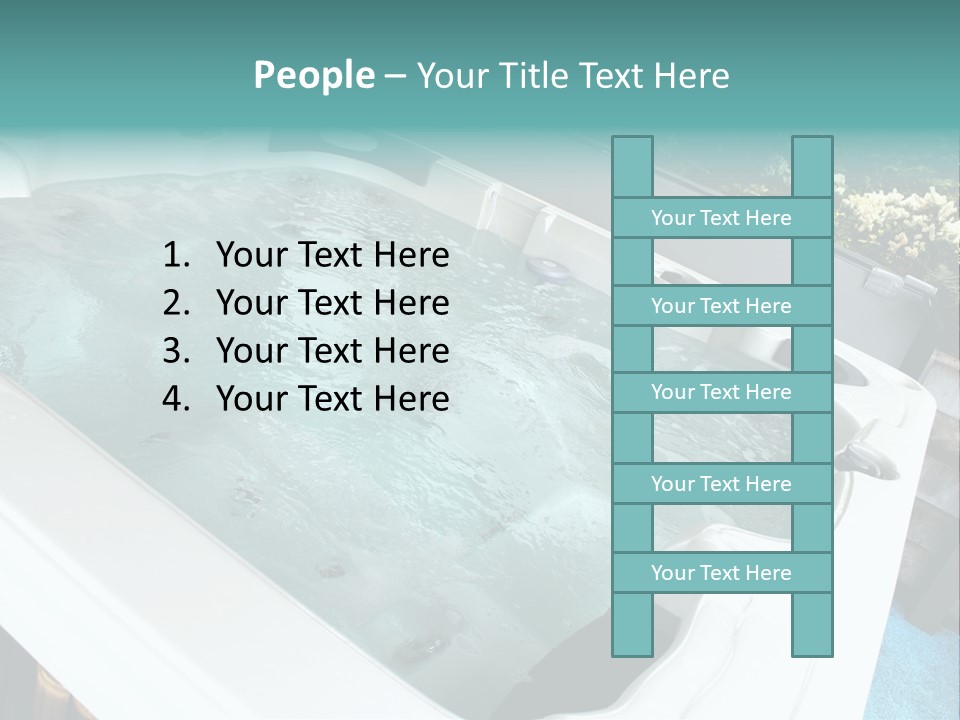 Tub Spa Outdoors PowerPoint Template