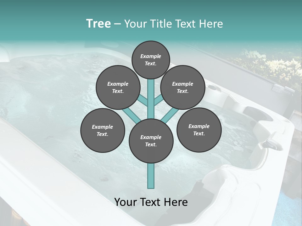 Tub Spa Outdoors PowerPoint Template