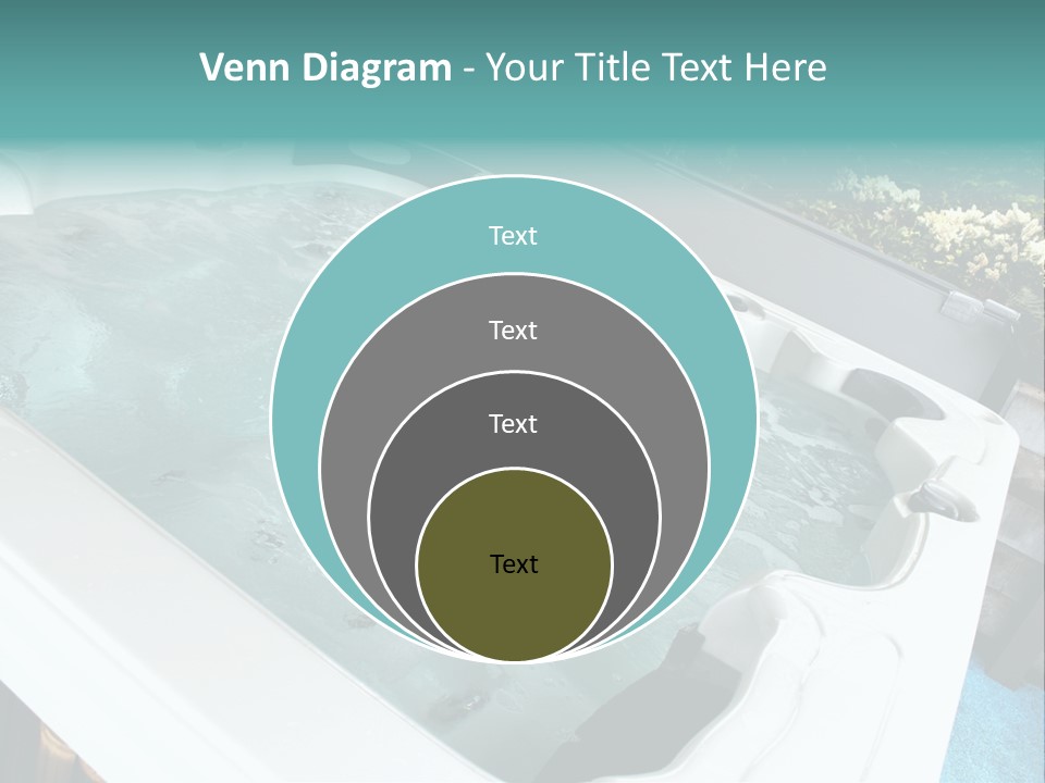 Tub Spa Outdoors PowerPoint Template