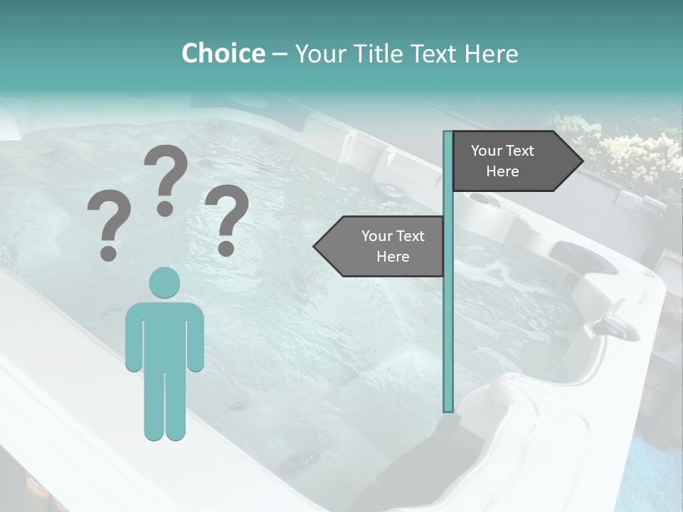 Tub Spa Outdoors PowerPoint Template