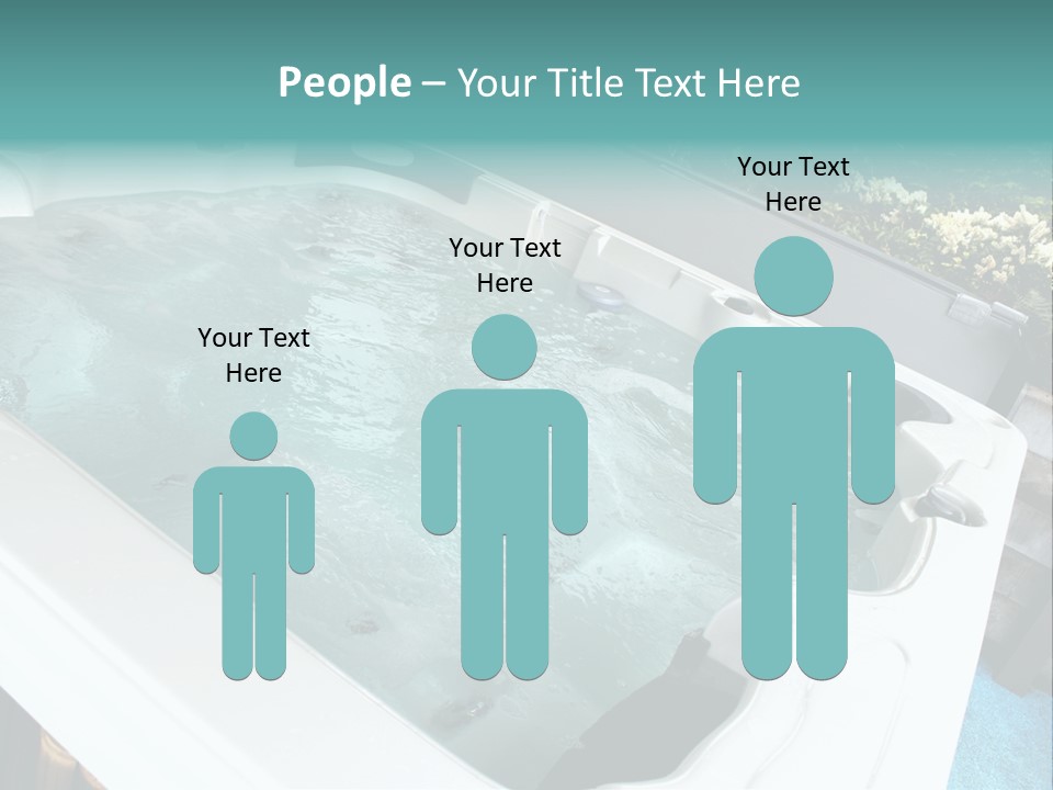 Tub Spa Outdoors PowerPoint Template