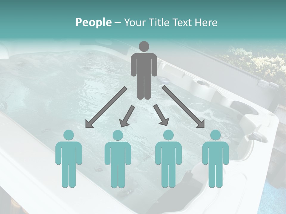 Tub Spa Outdoors PowerPoint Template