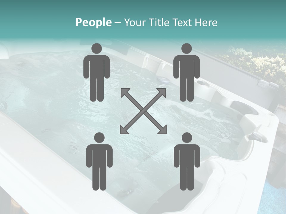 Tub Spa Outdoors PowerPoint Template
