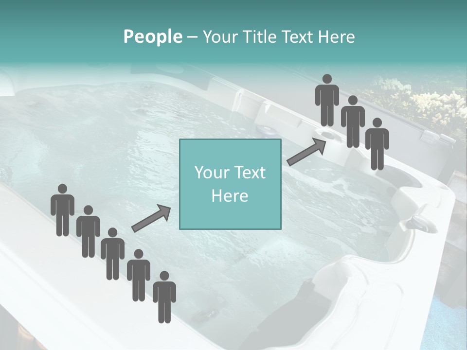 Tub Spa Outdoors PowerPoint Template
