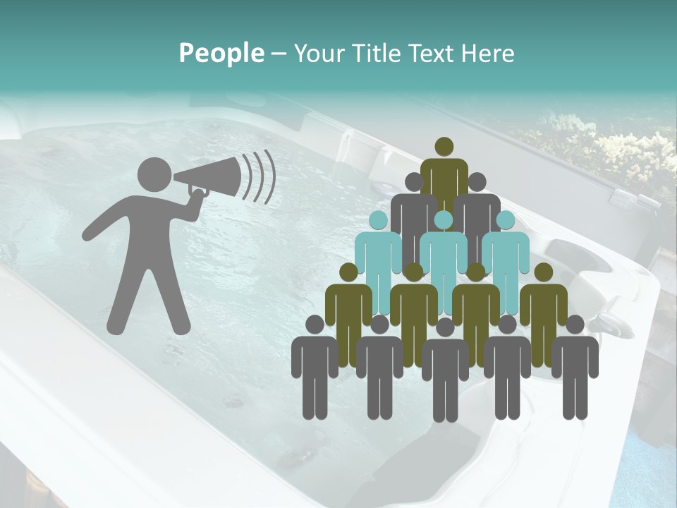 Tub Spa Outdoors PowerPoint Template