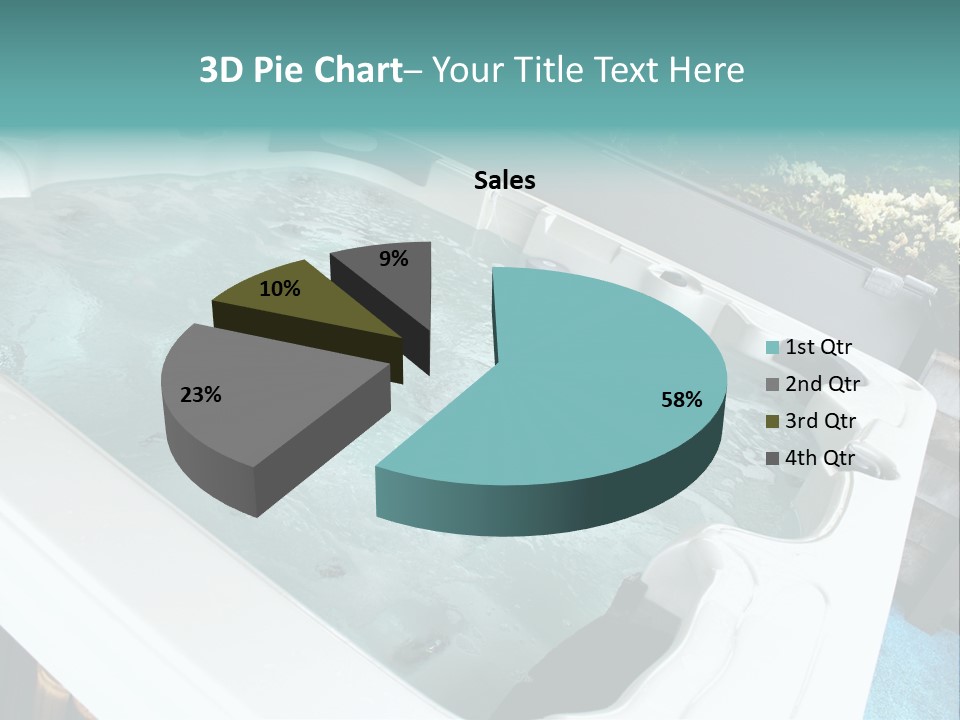 Tub Spa Outdoors PowerPoint Template