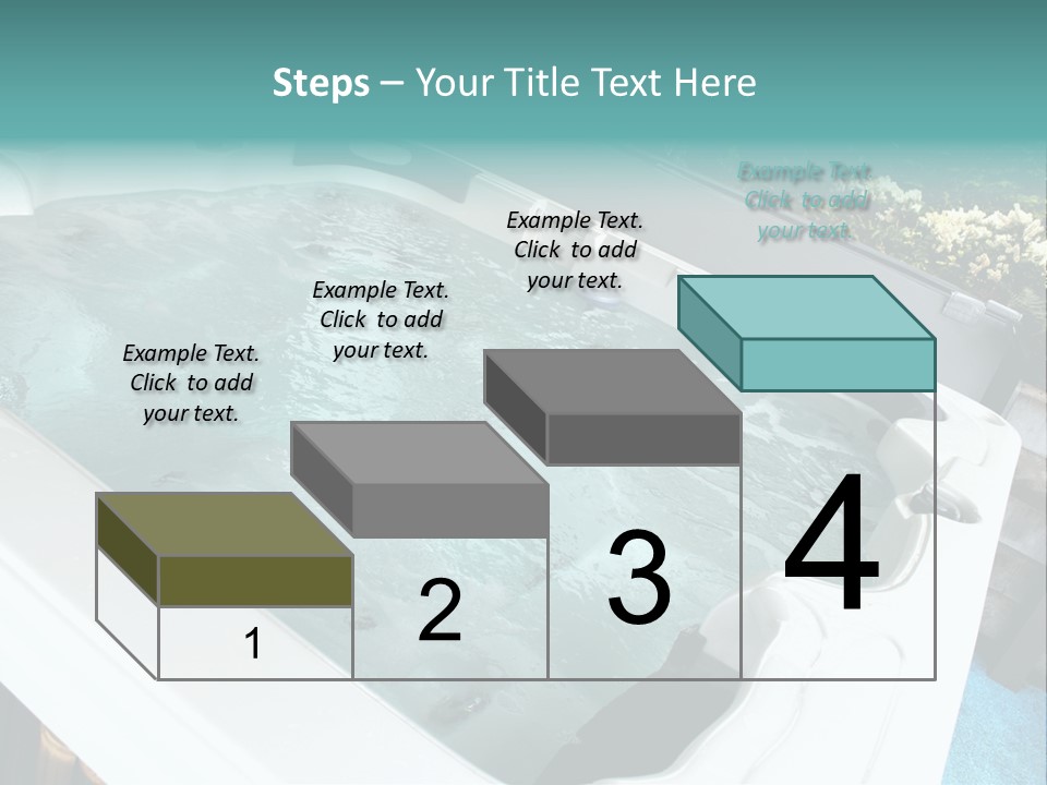 Tub Spa Outdoors PowerPoint Template