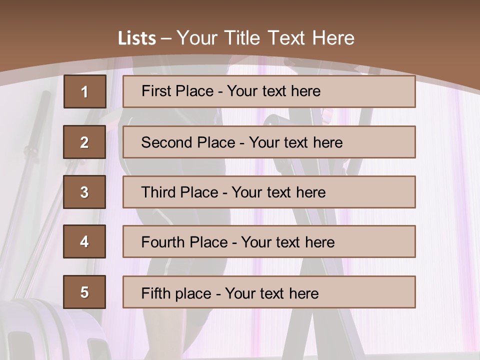 Fit Workout Smile PowerPoint Template