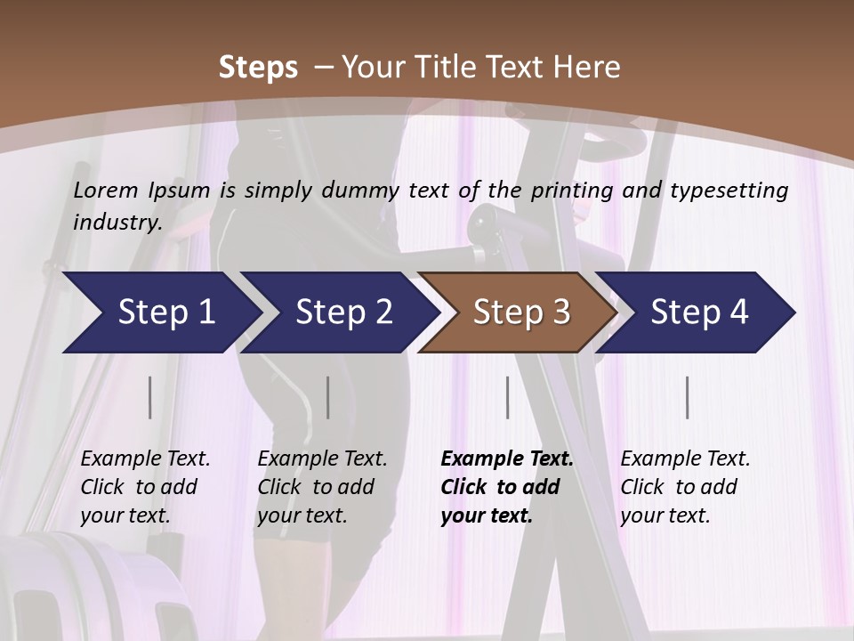 Fit Workout Smile PowerPoint Template