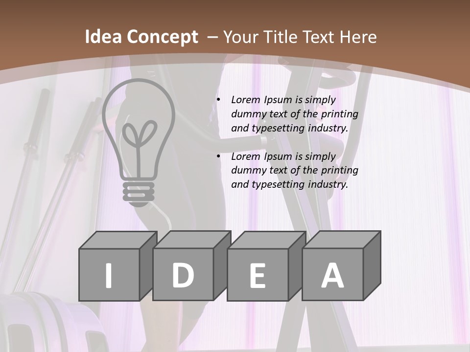 Fit Workout Smile PowerPoint Template