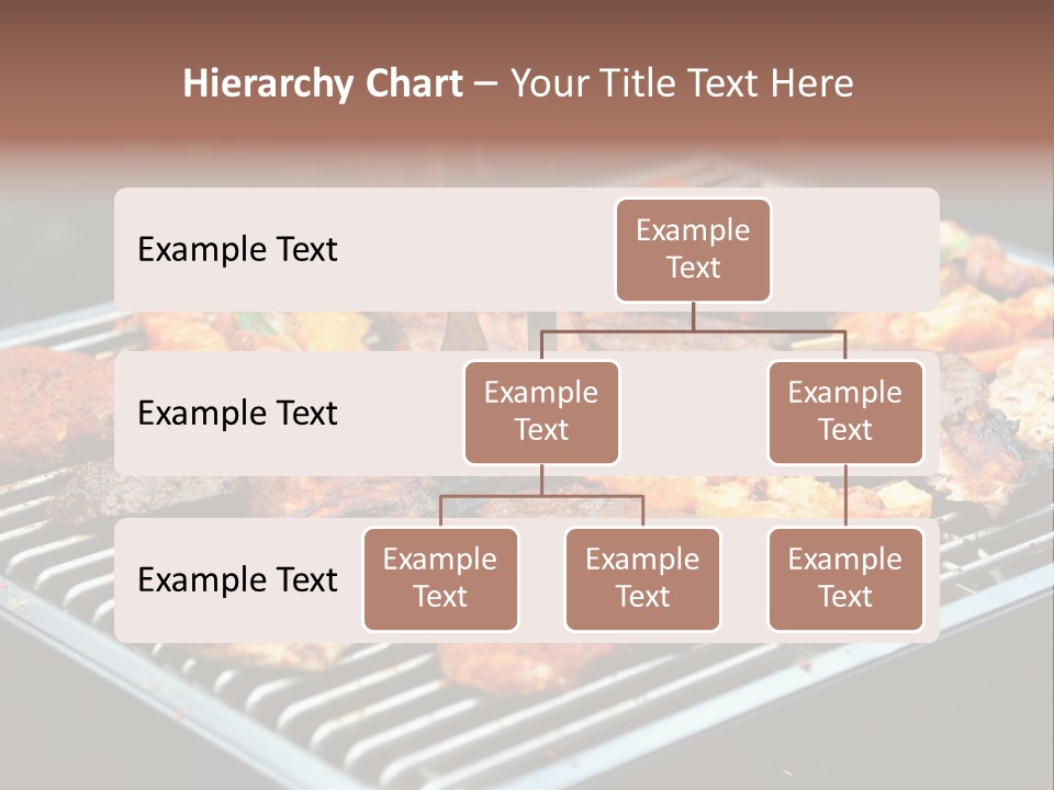 Bbq Fire Meat PowerPoint Template