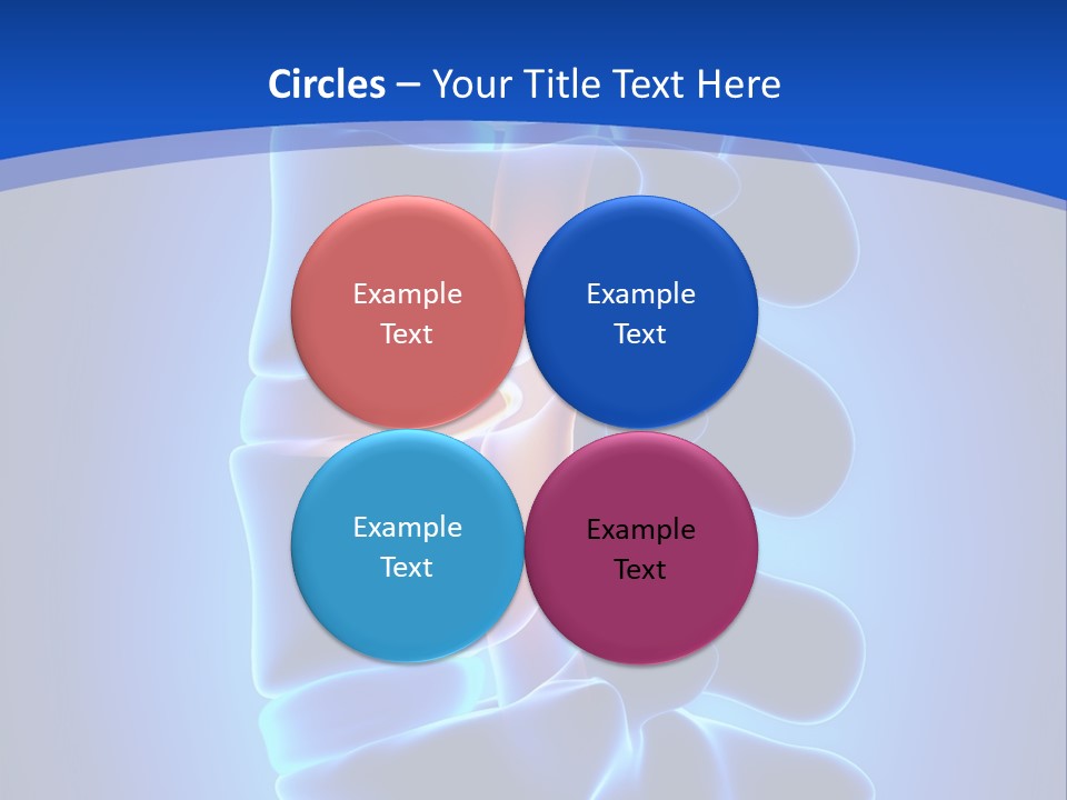 Bulging Bone Nerve PowerPoint Template
