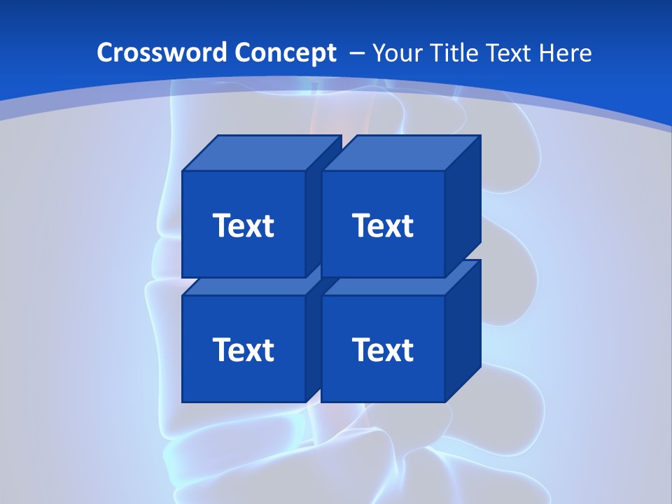Bulging Bone Nerve PowerPoint Template