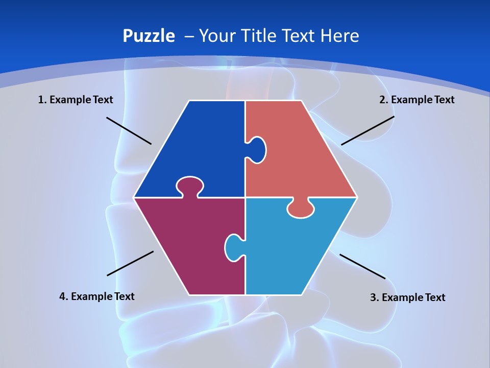 Bulging Bone Nerve PowerPoint Template