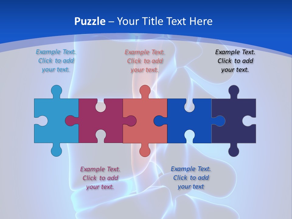 Bulging Bone Nerve PowerPoint Template