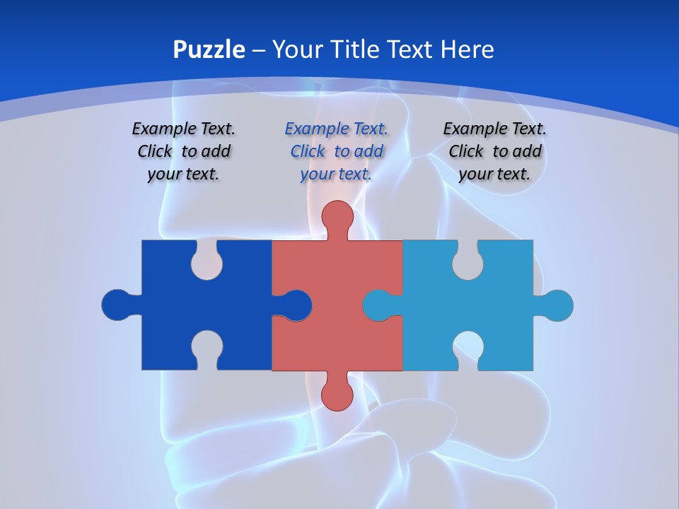 Bulging Bone Nerve PowerPoint Template