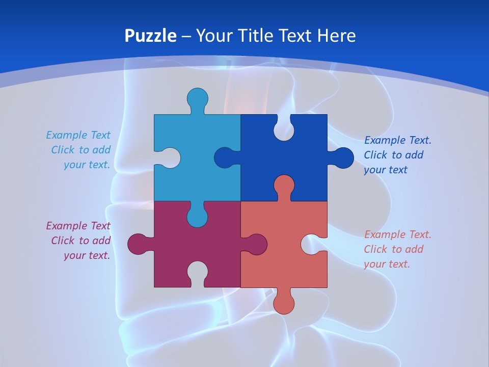 Bulging Bone Nerve PowerPoint Template