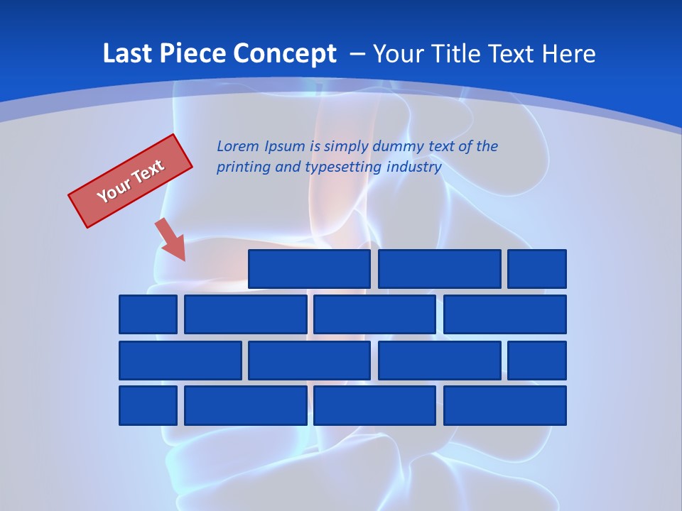 Bulging Bone Nerve PowerPoint Template