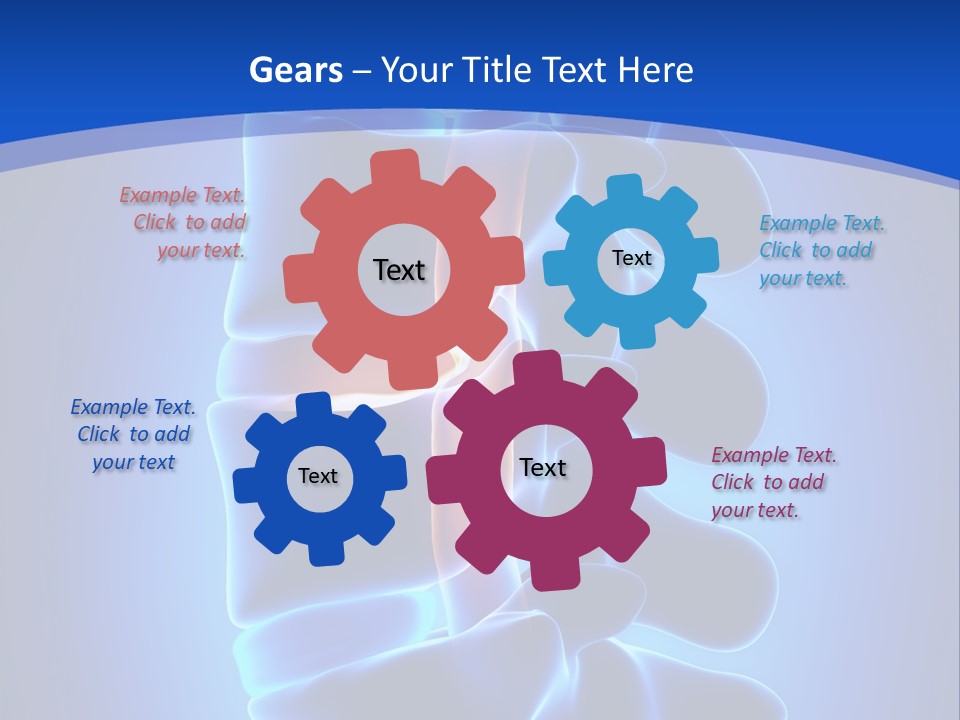 Bulging Bone Nerve PowerPoint Template