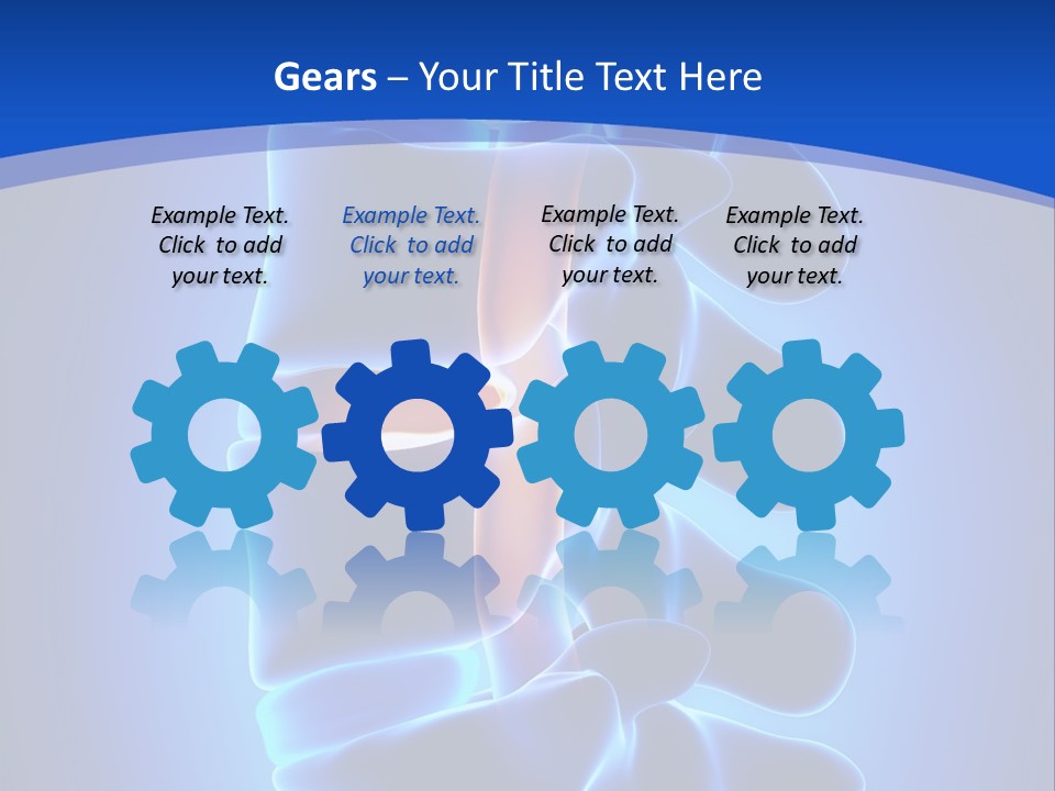 Bulging Bone Nerve PowerPoint Template