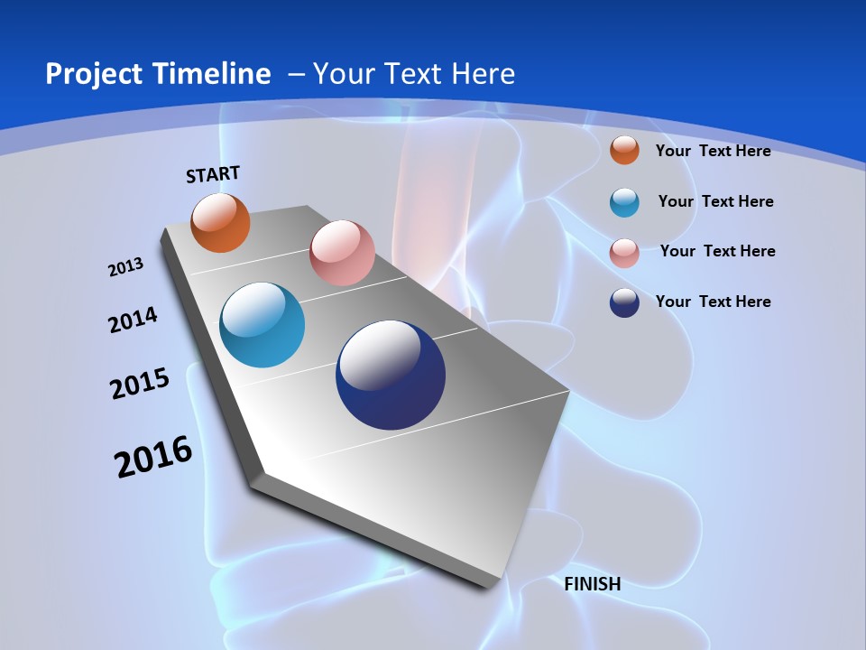 Bulging Bone Nerve PowerPoint Template