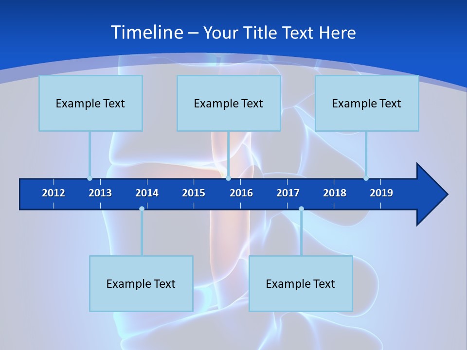 Bulging Bone Nerve PowerPoint Template