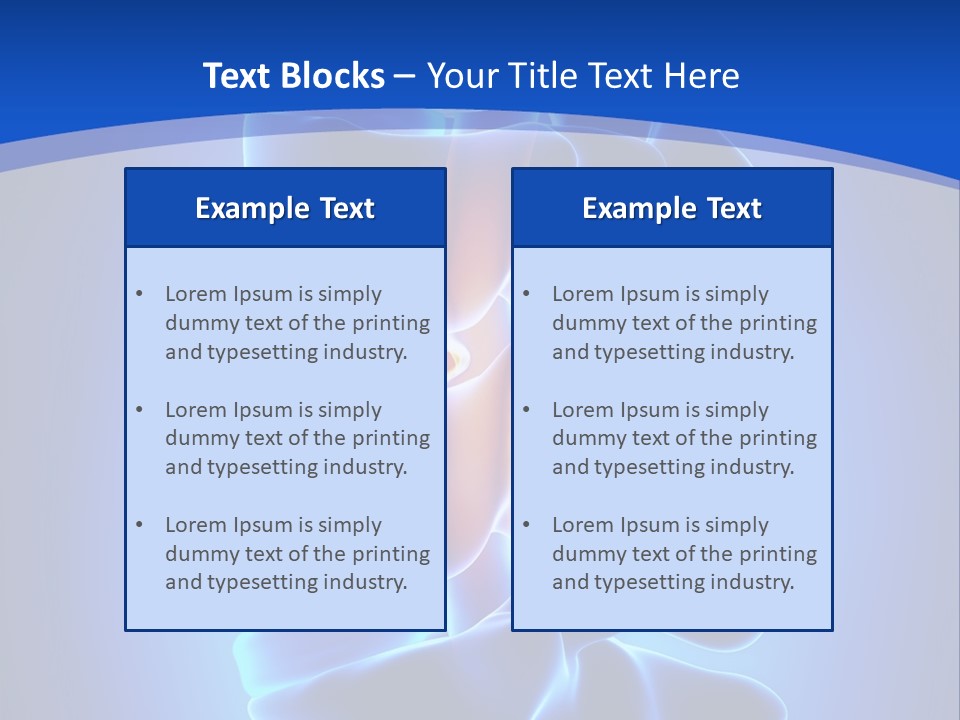 Bulging Bone Nerve PowerPoint Template
