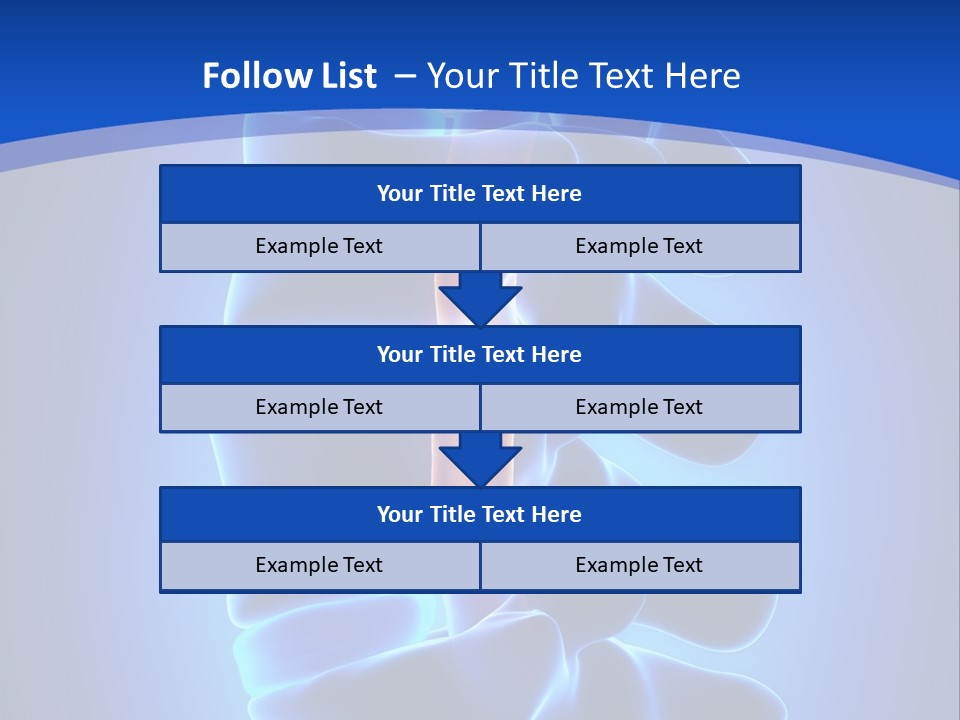 Bulging Bone Nerve PowerPoint Template