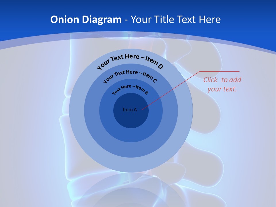 Bulging Bone Nerve PowerPoint Template
