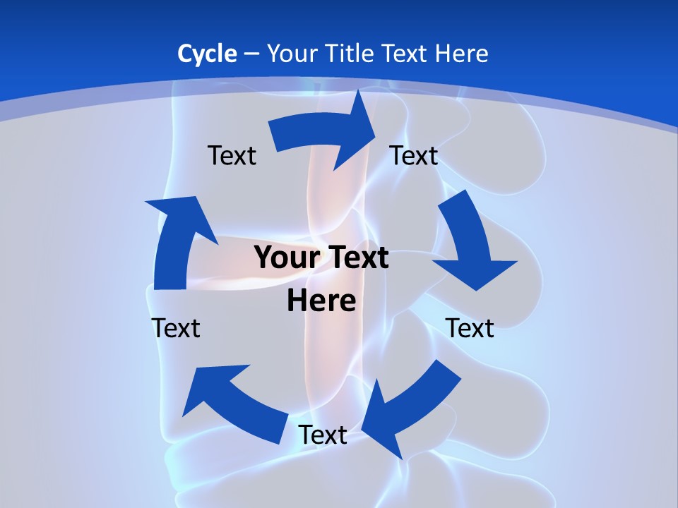 Bulging Bone Nerve PowerPoint Template