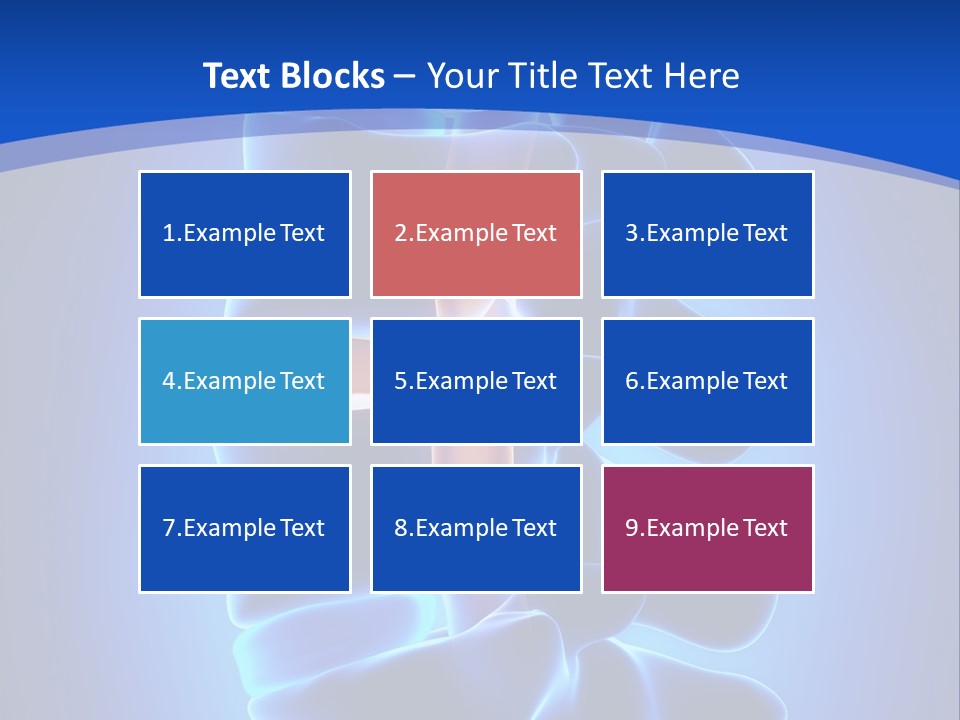 Bulging Bone Nerve PowerPoint Template