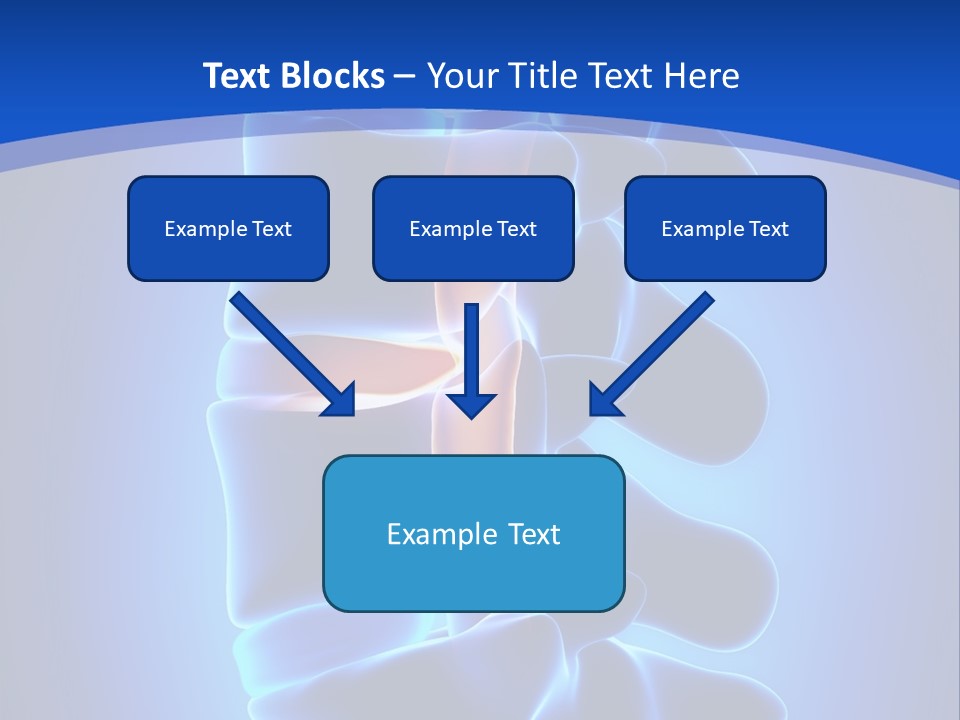 Bulging Bone Nerve PowerPoint Template