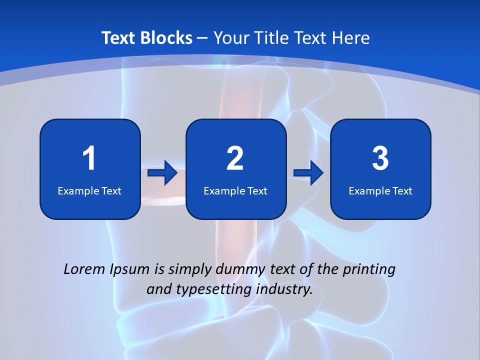 Bulging Bone Nerve PowerPoint Template