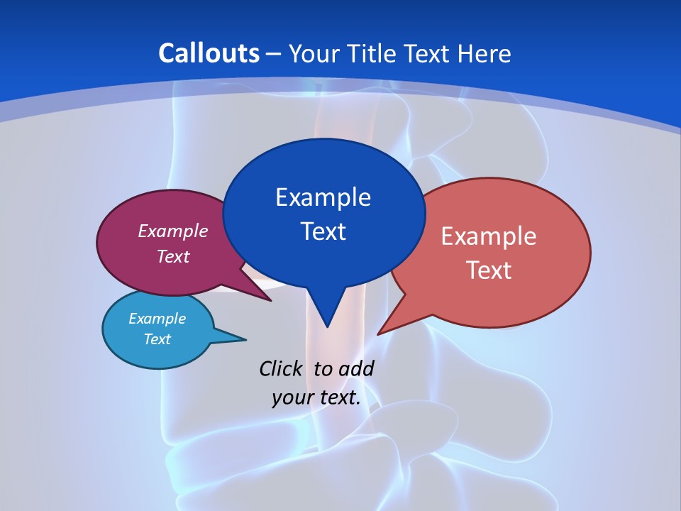 Bulging Bone Nerve PowerPoint Template