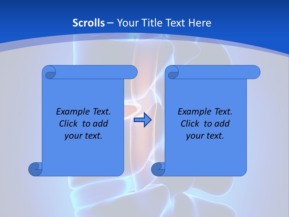 Bulging Bone Nerve PowerPoint Template