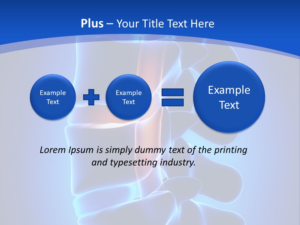 Bulging Bone Nerve PowerPoint Template