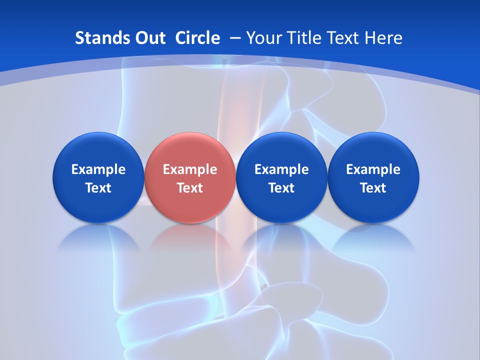 Bulging Bone Nerve PowerPoint Template