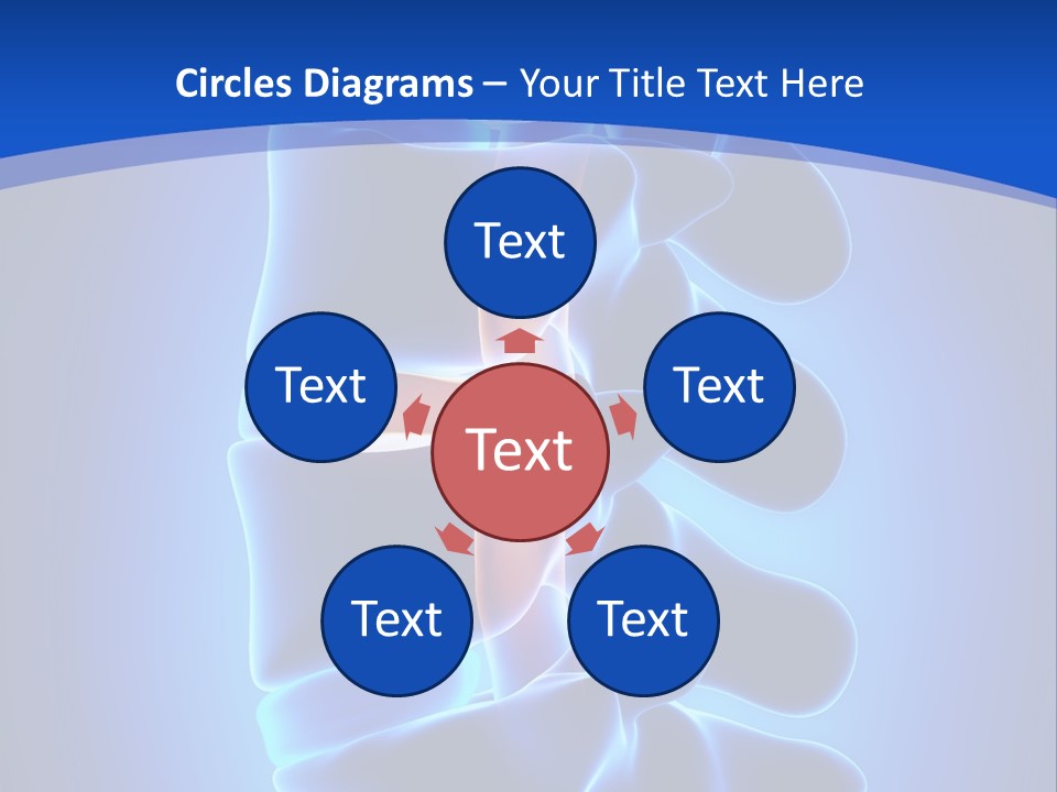 Bulging Bone Nerve PowerPoint Template