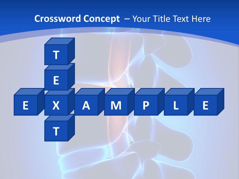 Bulging Bone Nerve PowerPoint Template