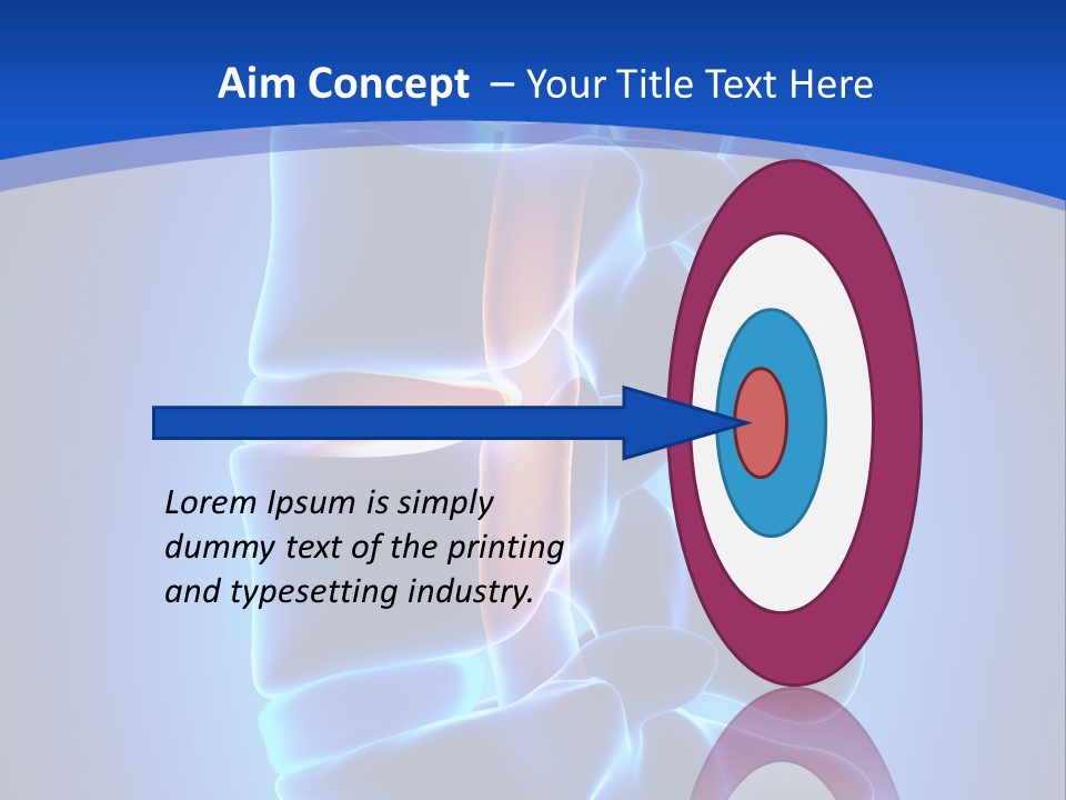 Bulging Bone Nerve PowerPoint Template