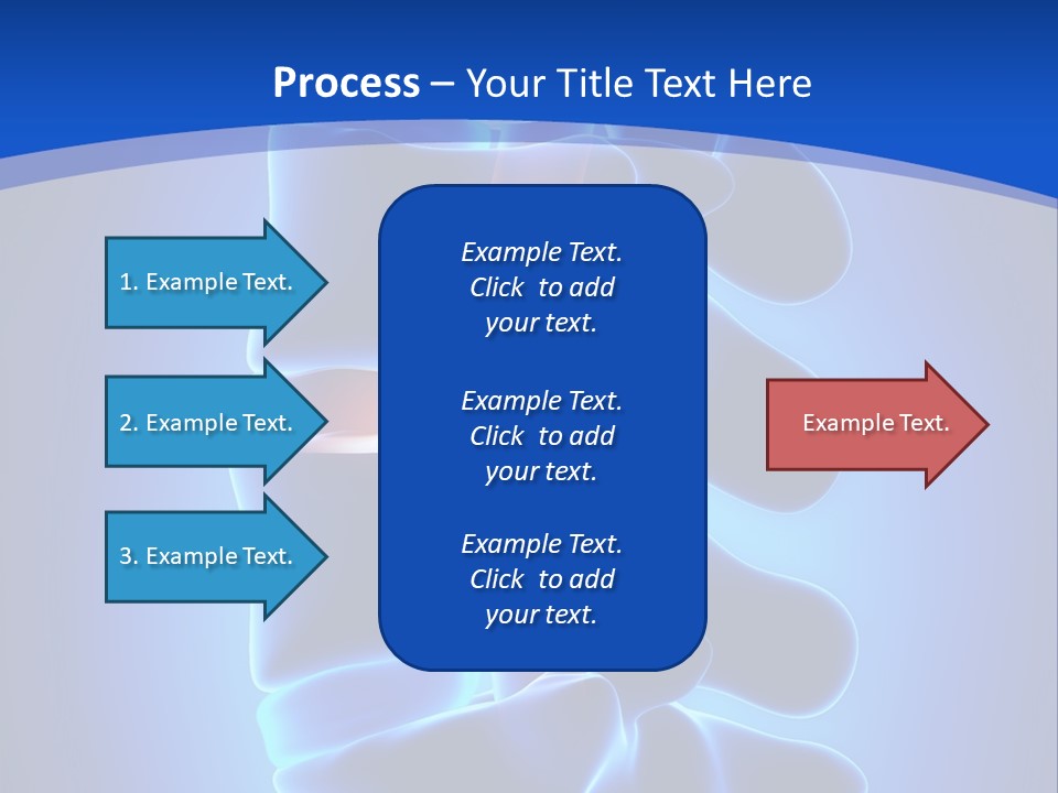 Bulging Bone Nerve PowerPoint Template