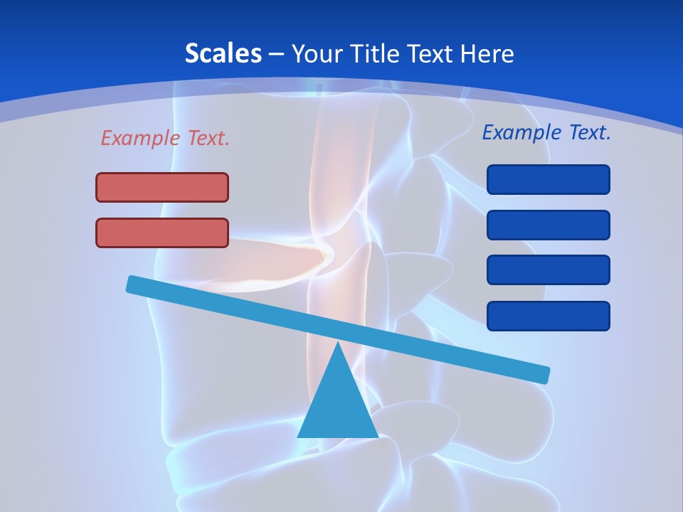 Bulging Bone Nerve PowerPoint Template