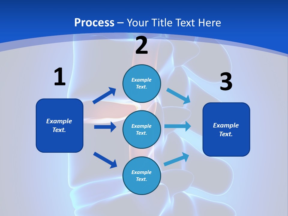 Bulging Bone Nerve PowerPoint Template