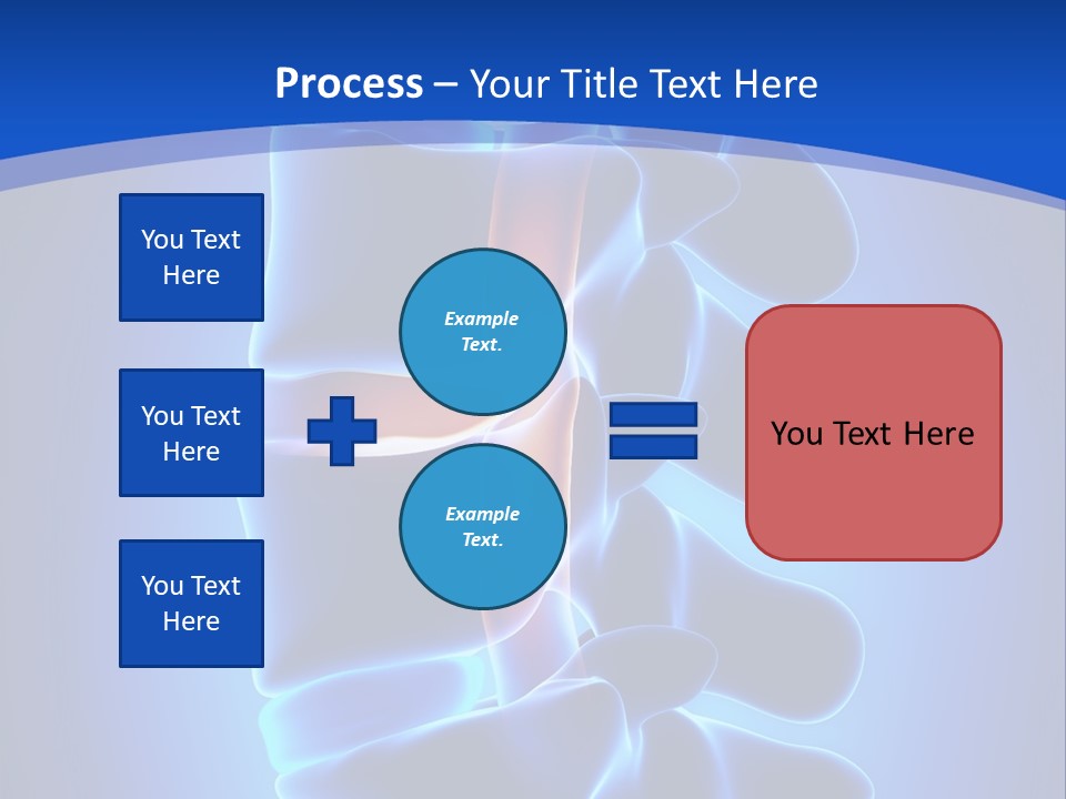 Bulging Bone Nerve PowerPoint Template