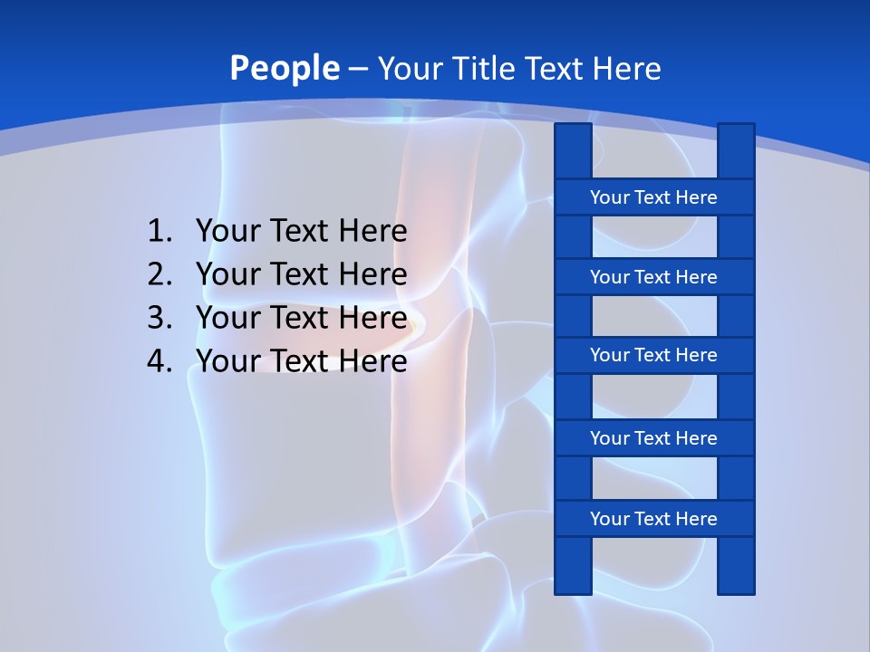 Bulging Bone Nerve PowerPoint Template