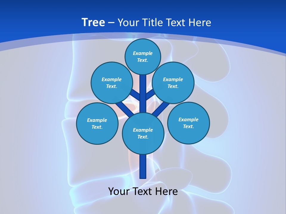 Bulging Bone Nerve PowerPoint Template
