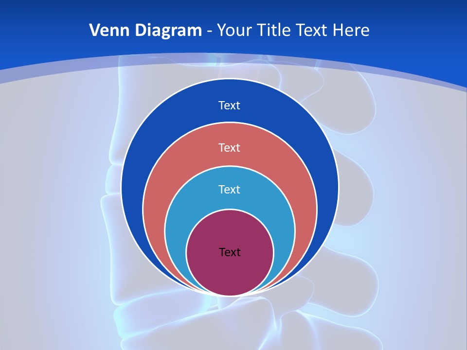 Bulging Bone Nerve PowerPoint Template