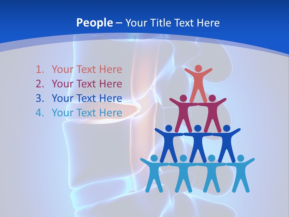 Bulging Bone Nerve PowerPoint Template