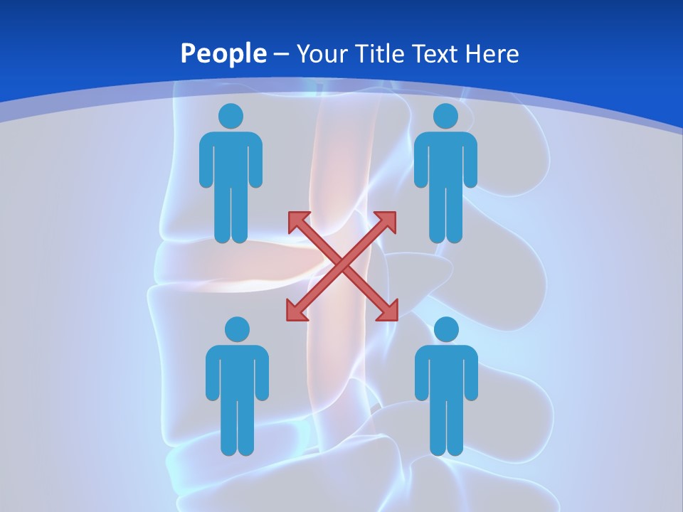 Bulging Bone Nerve PowerPoint Template